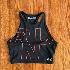 Under Armour Women's Black and Red Tank Top
